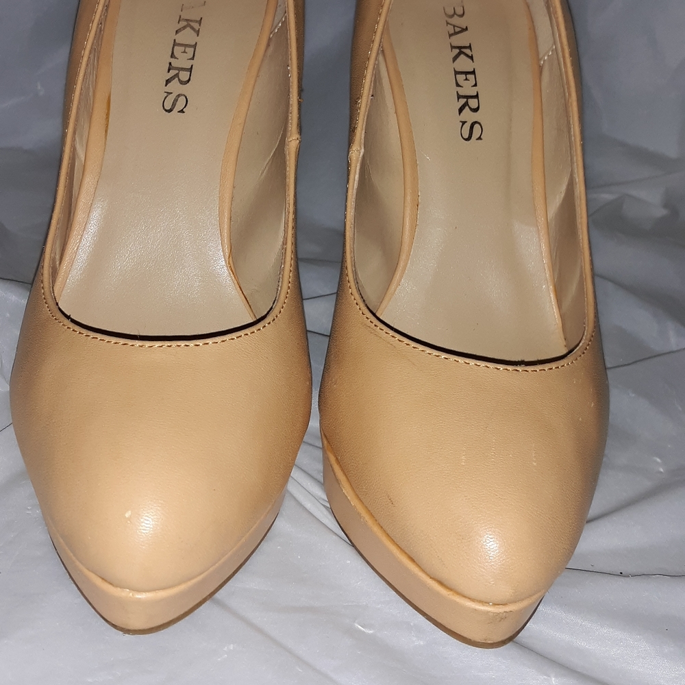 Bakers Nude Sionie Platform Heels Sz 7M - Picture 8 of 8